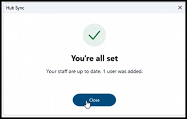 Sync finished